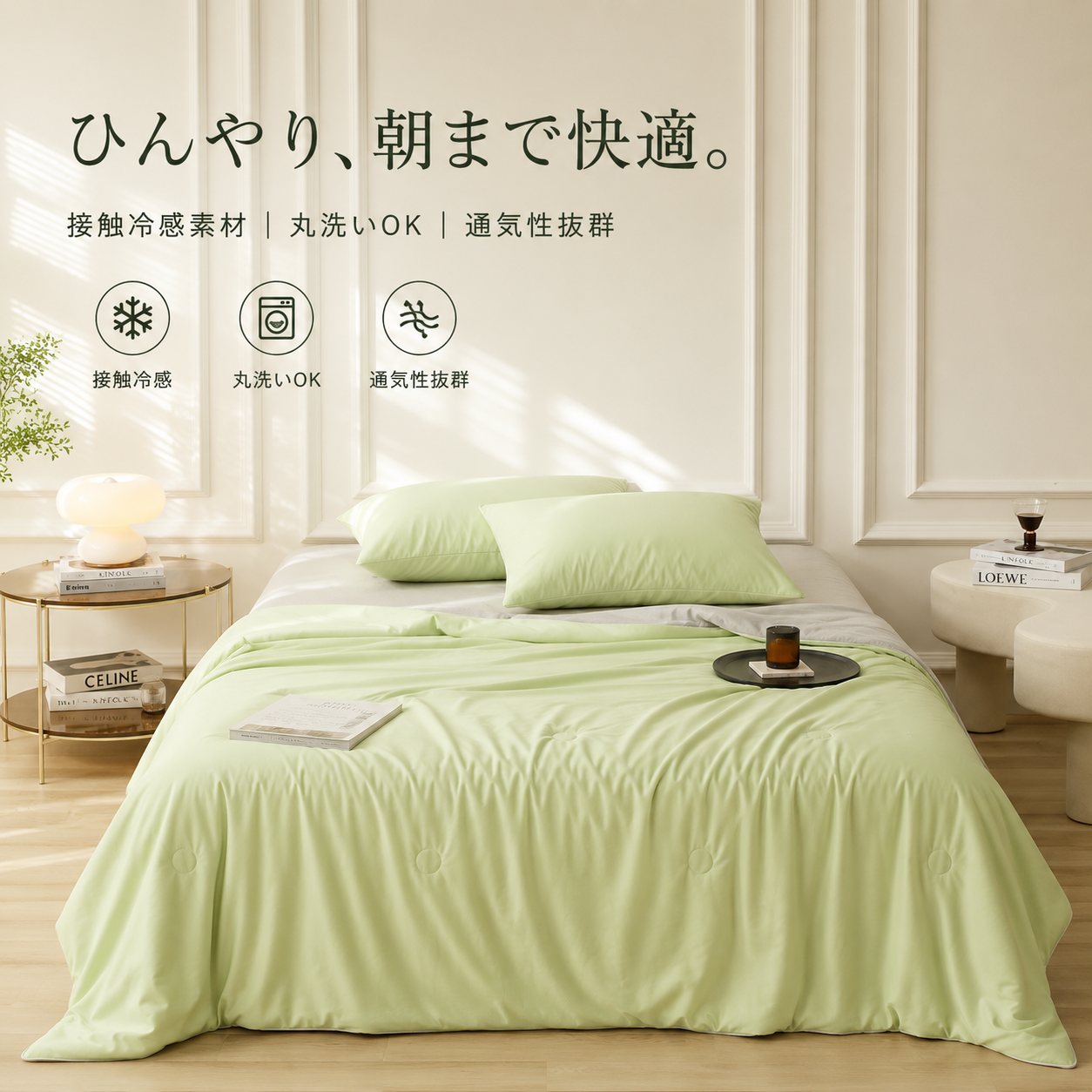 Hoshina™ 接触冷感 ひんやり夏掛け布団