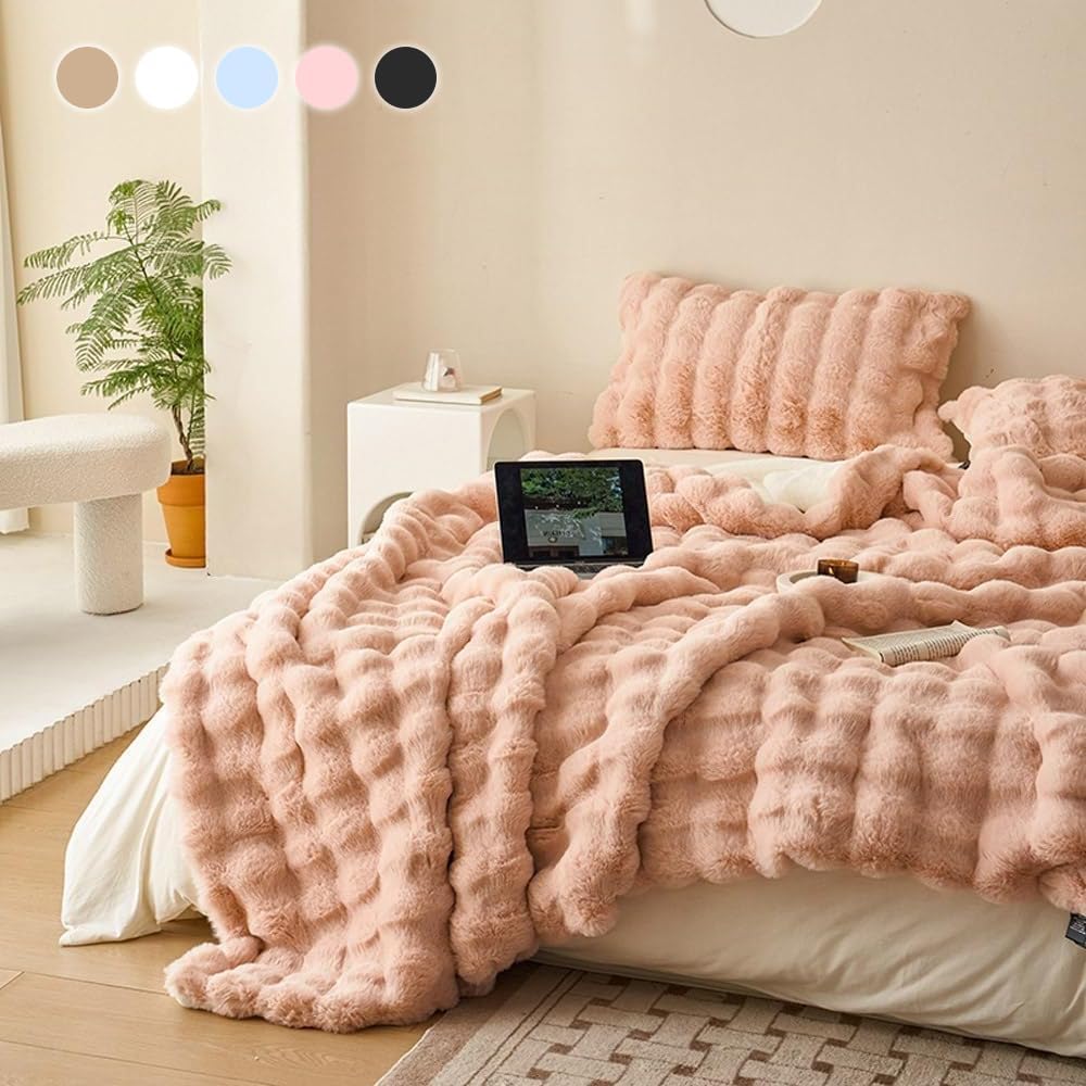 Hoshina™ トスカーナ風 両面ふわとろブランケット