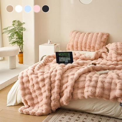 Hoshina™ トスカーナ風 両面ふわとろブランケット